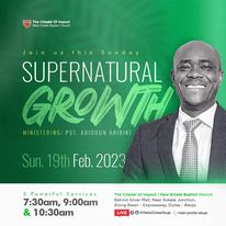 Read more about the article Supernatural Growth