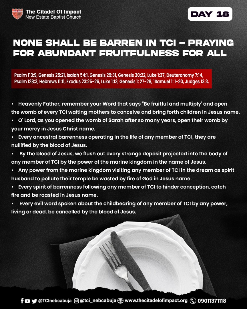 Read more about the article Fasting and Prayer – Day18