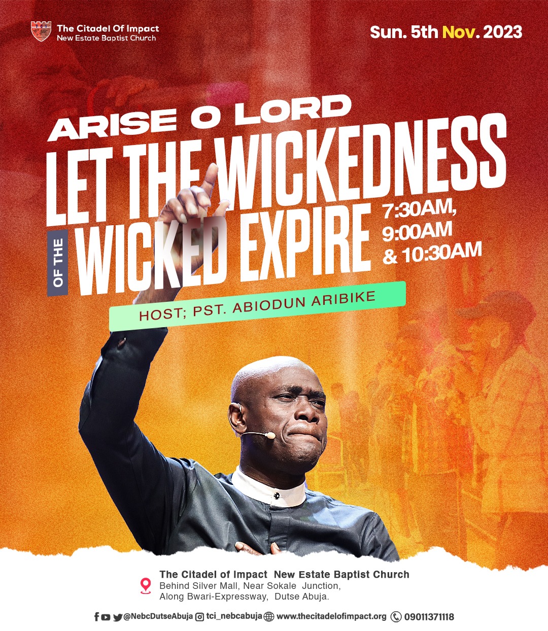 Read more about the article Arise Oh Lord – Let the Wickedness of the Wicked Expire