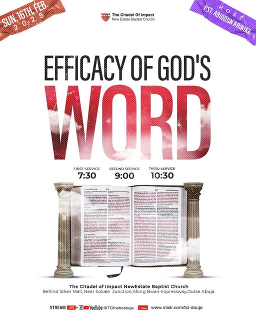 Read more about the article THE EFFICACY OF GOD’S WORD