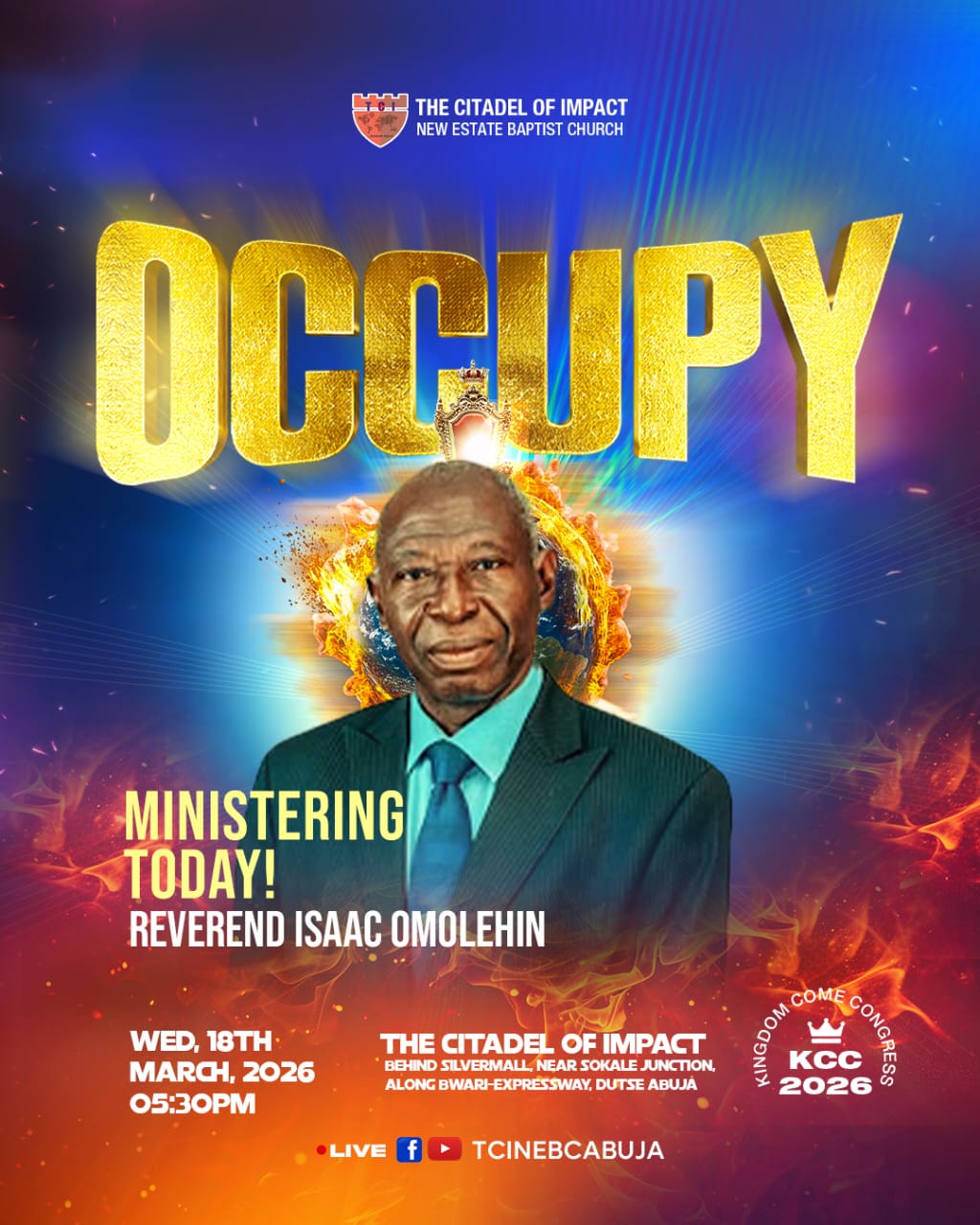 Read more about the article KCC 2026 – Occupy Session 6 – (Reverend Isaac Omolehin)