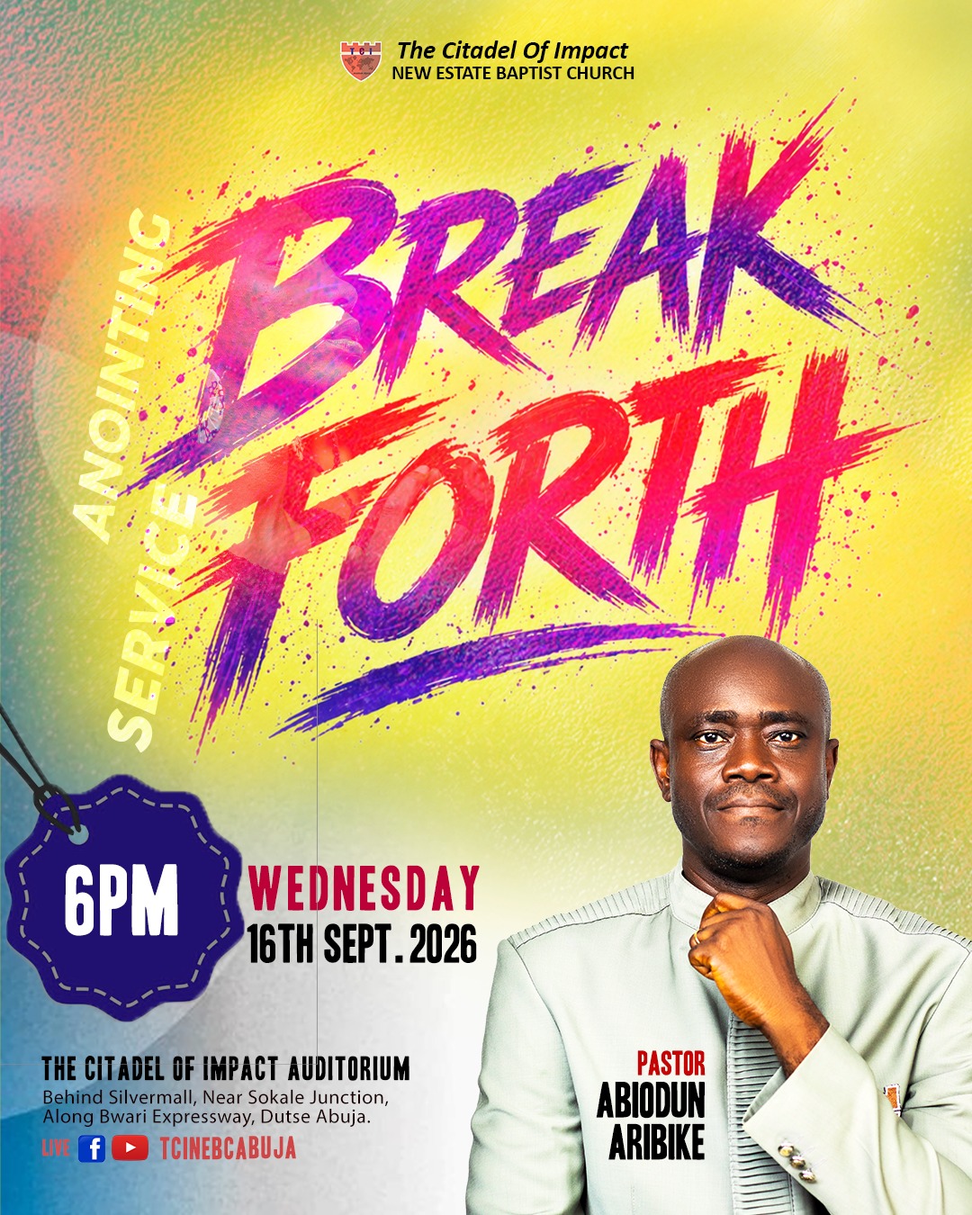 Read more about the article Break Forth (Anointing Service)