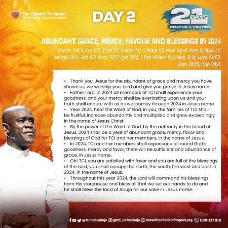 2024 Fasting and Prayer – Day 2