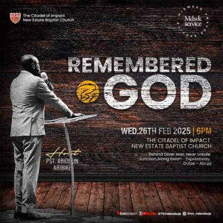 REMMBERED BY GOD